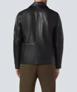 Men Classic Leather Biker Jacket 001