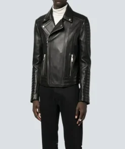Men Faux Leather Motorcycle Jacket