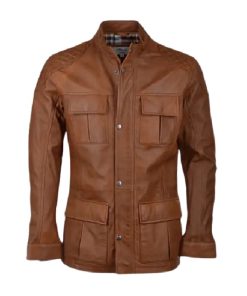 Mens Four Pockets Jacket - Brown