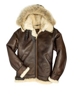 Men’s B3 Hooded Brown Coat