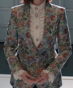 Carrie Preston Elsbeth Floral Jacquard Blazer