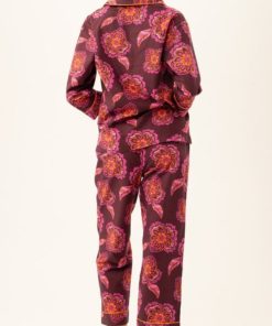 Leanne Murphy Series Leanne S01 Leanne Morgan Burgundy Floral Pajamas