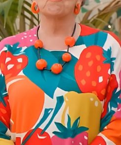 British Bake Off S16 Prue Leith Fruit Printed Sweater