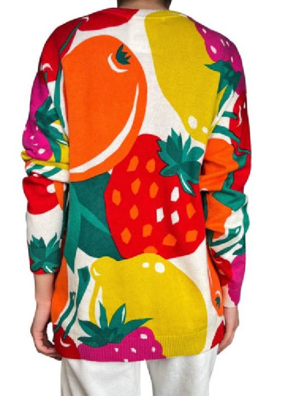 TV-Series The British Bake Off S16 Prue Leith Fruit Printed Jumper TV-Series The British Bake Off S16 Prue Leith Fruit Printed Jumper