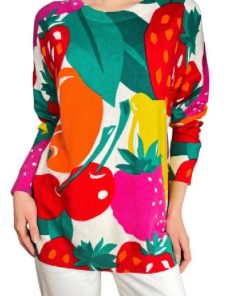 TV- The Great British Bake Off S16 Prue Leith Fruit Printed Jumper