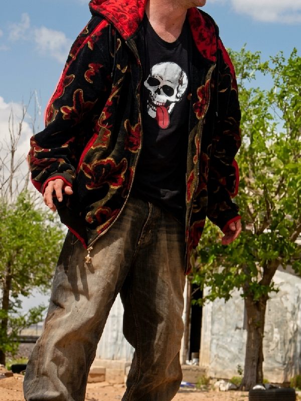 Inspired By Breaking Bad Jesse Pinkman Black and Red Hoodie Inspired By Breaking Bad Jesse Pinkman Black and Red Zip up Hoodie