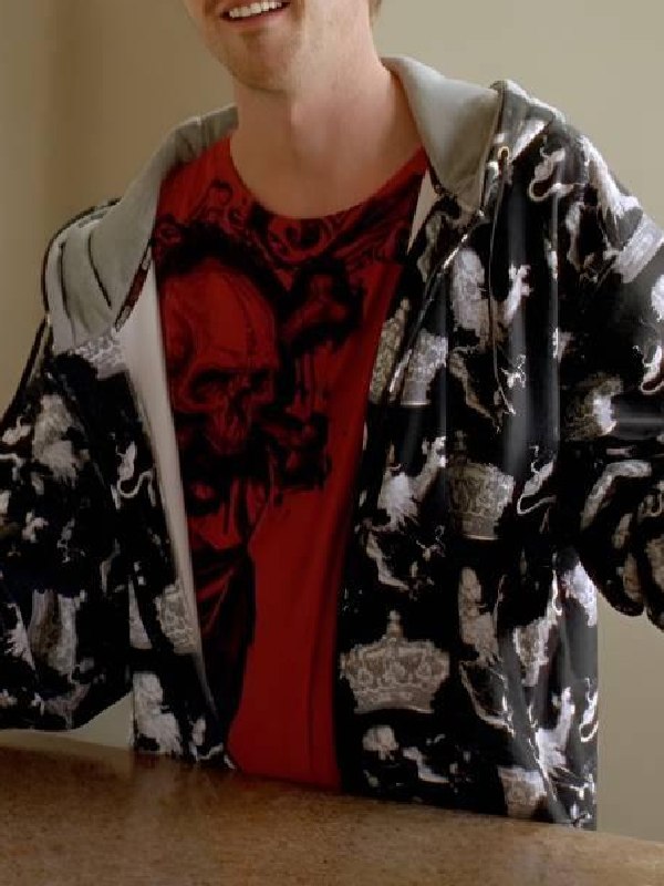 Inspired By Breaking Bad Jesse Pinkman Hoodie Inspired By Breaking Bad Jesse Pinkman Black and Red Hoodie