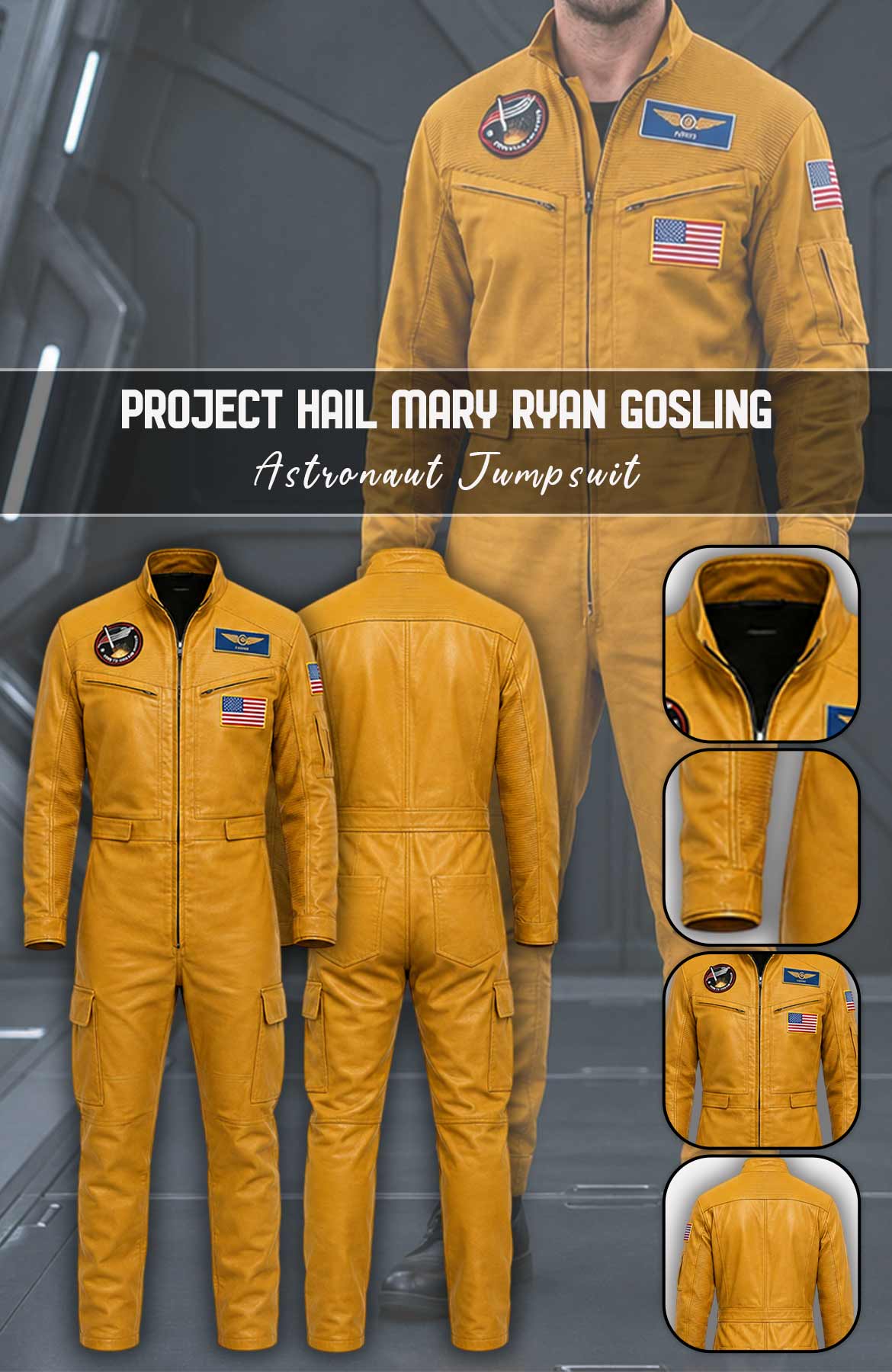 Ryland Grace Project Hail Mary 2026 Yellow Jumpsuit